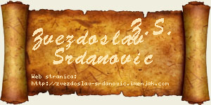 Zvezdoslav Srdanović vizit kartica